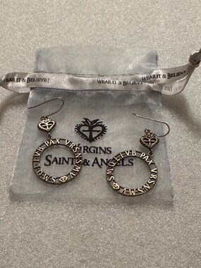 VSA Virgins Saints & Angels - PAX Hoop Earrings - Vintage